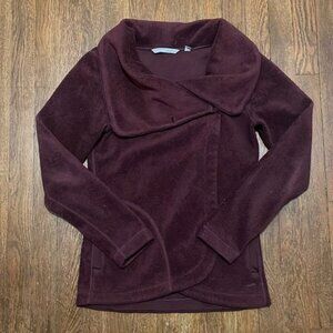 Horny Toad Size XS Maroon Purple Fleece Jacket